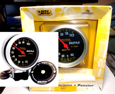 Autometer 6601 Pro Comp 3-34 Pedestal Tachometer Gauge With Memory 10000 Rpm