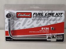 Edelbrock 8126 Carburetor Single Feed Fuel Line Kits 38 In. Hose Barb Inlet