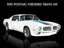 1970 Pontiac Firebird Trans Am New Metal Sign Mint Condition In White Blue