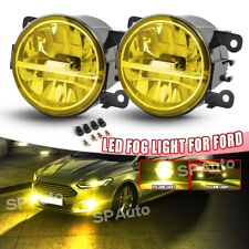 Pair 4 Bumper Led Fog Lights Yellow For Ford F150 2009 2010 2011 2012 2013 2014