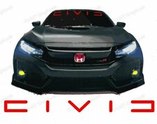 Honda Civic 36 Red Windshield Banner Decal Emblem Logo Graphics
