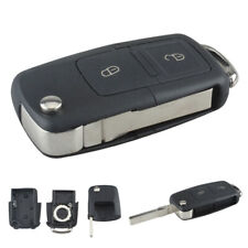 2button Flip Remote Key Fob Case Shell Uncut Fit For Vw Golf Mk4 Volkswagen Bora