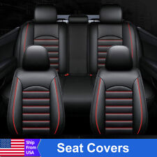 For Jeep Wrangler Front Rear Car Seat Covers Full Set Pu Leather Cushion Pad