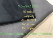 Alcantara Suede Upholstery Fabric Car Trim Interior Fabric Black Grey 140cm