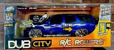 Dub City Cadillac Escalade Blue Rc Roller 112 49mhz Light Wheels Show Glow