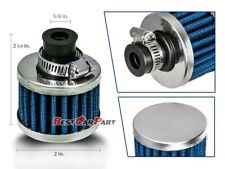 58 Inch 15mm Inlet Blue Universal Air Breather Filter For Engine Crankcase
