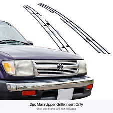 For 1998 1999 2000 Toyota Tacoma 2wd Upper Chrome Billet Grille Grill Insert