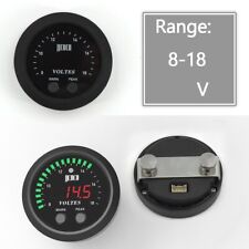 52mm S-series Volts Gauge Voltmeter Meter Ultra-thin Round Red Light Led Display