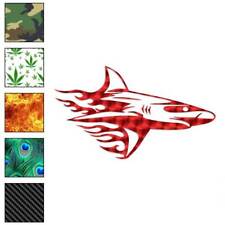 Shark Flames Splash Vinyl Decal Sticker 40 Patterns 3 Sizes 1378