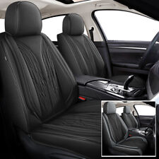 Car 5-seat Covers Pu Leather Front Rear For Toyota Venza 2009-2016 Grayblack