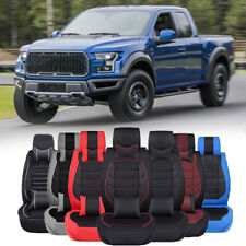 For Ford F-150 F150 2009-2021 Luxury Leather Car Seat Covers 25-seats Cushion