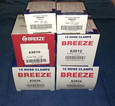 Hose Clamps Stainless Steel Band 04 06 10 12 20 24 Usa Made By Breeze