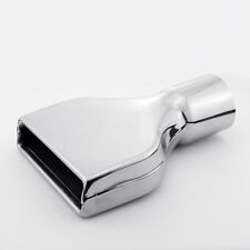 3 Inlet 10 Length Slanted Rectangle Rolled 304 Stainless Steel Exhaust Tip