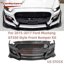 Front Bumper Cover Kits Wgrille For 2015-2017 Ford Mustang Facelift Gt500 Style