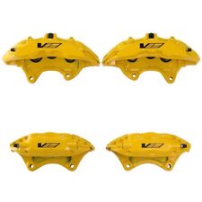 Cadillac Cts-v Brembo Yellow 6 Piston Front Calipers And 4 Piston Rear Calipers
