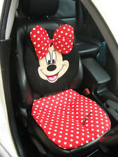 Minnie Mouse Car Accessory Red 1 Piece Car Seat Pad Seat Cover