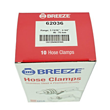 Breeze Stainless Steel Hose Clamps 10 Clamps To A Box 62036 Free Shipping Usa