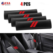 4x Red Safety Seat Belt Shoulder Pad Cover For Dodge Accessories Comfortable