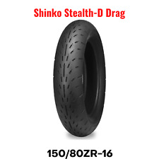 New Shinko Stealth-d Drag Radial 15080zr-16 Motorcycle Tire 150 16 Dot 71w