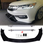For Honda Accord Ex-l Lx Coupe Sedan Car Front Bumper Lip Splitter Strut Rods