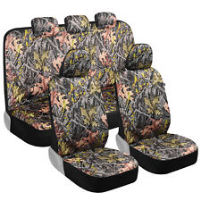 Military Camo Car Seat Covers Full Set Front Rear Bench Seat Protectors