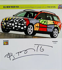 Romero Britto Volvo V50 Print Hand Signed By Romero Britto Rare 