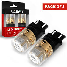 Lasfit 3157 3156 Led Red Brake Tail Light Rear Turn Signal Stop Bulbs L2 Series