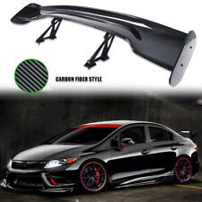 45 Rear Trunk Gt-style Spoiler Wing Carbon Look For Honda Civic Si Sedan Coupe