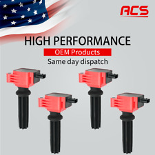 Set Of 4 High Performance Ignition Coil Oem For Ford Edge Escape Focus L4 Uf670
