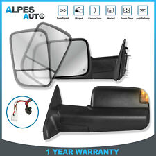 2pcs Power Heated Tow Mirrors For 2010 2011 2012 Dodge Ram 1500 2500 3500 Lhrh