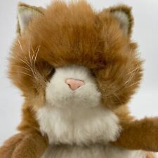 Vintage 1988 Avanti Applause Tabby Cat Plush Orange Stuffed Animal Jockline